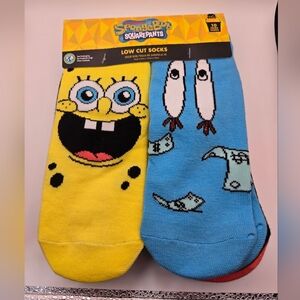 SpongeBob SquarePants Low Cut Socks - Yellow & Blue